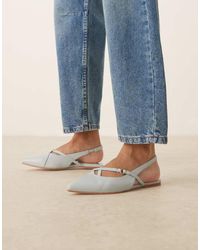 ASOS - Bailarinas Tenue Destalonadas Con Diseño De Tiras Y Puntera Fina Lantern De - Lyst