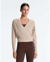Oysho - Crossed Rib Knit Jumper - Lyst