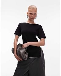 ASOS - Ruched Side Asymmetric T-shirt - Lyst