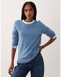 Vila - Strickpullover mit rundhalsausschnitt - Lyst