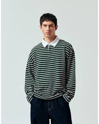 ASOS - Heavyweight Oversized Long Sleeve Polo - Lyst