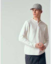 ASOS - Regular Fit Long Sleeve T-shirt With Henley Neck - Lyst
