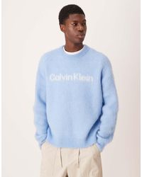 Calvin Klein - Brushed Alpaca Logo Jumper - Lyst