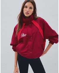Bershka - Embroidered Lightweight Jacket - Lyst