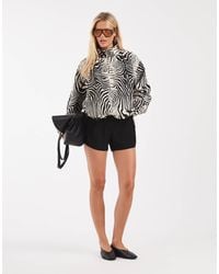ASOS - Oversized Bubble Hem Track Jacket - Lyst