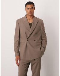 ASOS - Double Breasted Slim Suit Jacket - Lyst