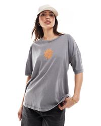 Noisy May - Oversized T-shirt With Good Vibes Print - Lyst