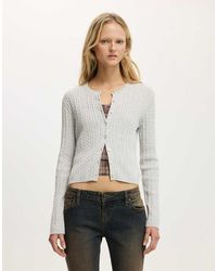 Cotton On - Cotton Crew Neck Cardigan - Lyst
