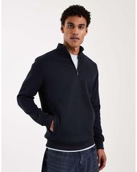 Brave Soul - Quarter Zip Funnel Neck Sweatshirt - Lyst