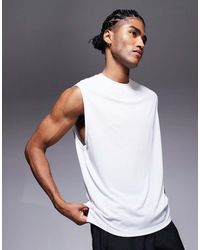4505 - Rechte Hardloop-Tanktop Van Sneldrogend Mesh - Lyst
