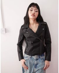 Noisy May - – e jacke im leder-look - Lyst
