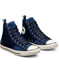 Converse Suede All Star Longlife Hi in Black for Men | Lyst