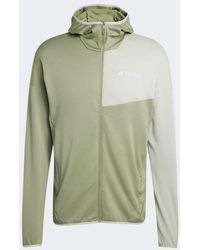 adidas Originals - Terrex Xperior Climawarm Light Fleece Hooded Jacket - Lyst