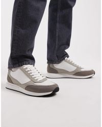 ASOS - Multi-panelled Lace-up Sneakers - Lyst