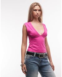 Collusion - Deep V Vest Top - Lyst