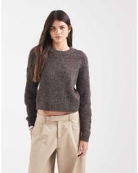 Vero Moda - Soft Fluffy Knit O-neck Jumper - Lyst