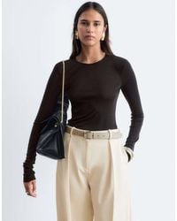& Other Stories - Wool Blend Crew Neck Long Sleeve Top - Lyst