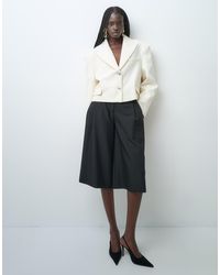 ASOS - Tailored Cropped Super Oversized Giant Double Breasted Blazer - Lyst