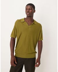 Mango - – polohemd aus strick aus baumwoll-mix - Lyst