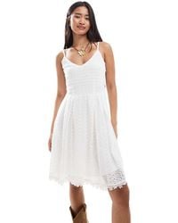 ONLY - Lace Detail Mini Dress - Lyst