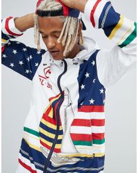 Polo Ralph Lauren Cp-93 Capsule - Limited Edition - Gevoerd Jack Met Capuchon En Zeilboot-print In Wit