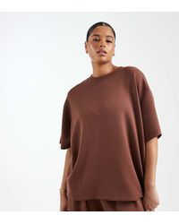 ASOS - Asos Design Curve Cupro Oversized T-shirt - Lyst