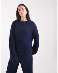 Pieces - Chunky Knitted Jumper - Lyst