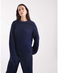 Pieces - Chunky Gebreide Trui - Lyst