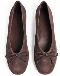 NA-KD - Suede Ballerina - Lyst