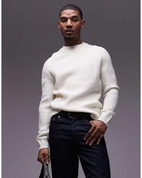 Mango - Maglione Girocollo Écru - Lyst
