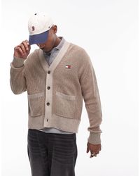 Tommy Hilfiger - – zweifarbige strickjacke - Lyst
