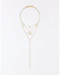 Bershka - Marine Charm Necklace - Lyst