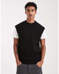 Jack & Jones - Fluffy Knitted Vest - Lyst