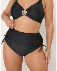 Yours Clothing - Tummy Control High Waisted Bikini Briefs - Lyst