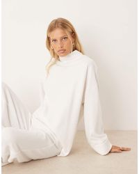 ASOS - Supersoft Asymmetric Jumper With Turn Back Cuff - Lyst