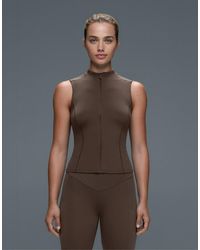 Oysho - Sleeveless Zip T-shirt - Lyst