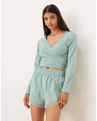 Nike - Top Cruzado Y Holgado De Manga Larga Dri-Fit De Nike One Training - Lyst