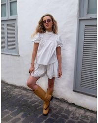 Daisy Street - X Emma Jean Pull On Lacey Mini Shorts - Lyst