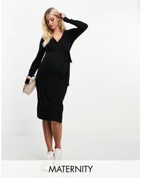 Threadbare - Maternity - robe mi-longue nouée à la taille - Lyst