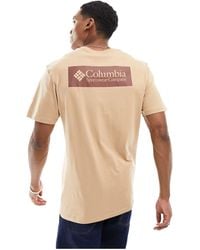 Columbia - Camiseta marrón con estampado en la espalda north cascades - Lyst