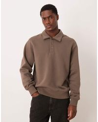 Mango - Cotton Mix Polo Sweatshirt - Lyst