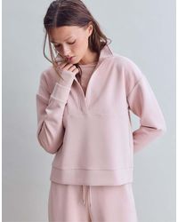 Stradivarius - Soft-touch Sweatshirt With Zip - Lyst