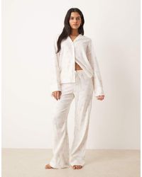 Gina Tricot - Mix And Match Flannel Pyjamas Trousers - Lyst