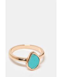 ASOS - Bague avec pierre synthétique semi-précieuse - Lyst