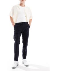 BOSS - – strukturierte, schmal zulaufende chinohose - Lyst