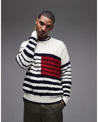 Tommy Hilfiger - Cable Knit Breton Jumper - Lyst