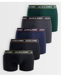 Jack & Jones - 5 Pack Of Boxers With Contrast Waistband - Lyst