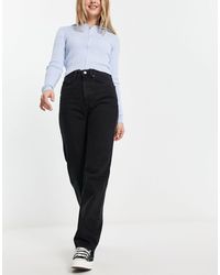 Weekday Rowe Extra High Waist Straight Fit Jeans in Blue | Lyst