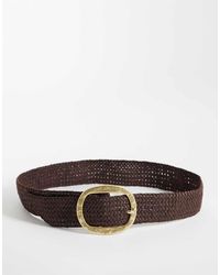 Mango - Riem Van Raffia - Lyst