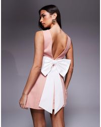 strapless open back dress Wedtrend Women Sparkly Blush Homecoming Dress A Line Spaghetti Straps  Sequins Corset Short Party Dress  WEDTREND
